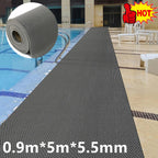 Drainage Non-slip Mat Pool Flooring Mat Swimming Pool PVC Splash Matting 5m*0.9m