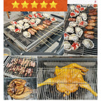 Folding Barbecue Grill Portable Charcoal Grill with Rotating Cooking Griller AU