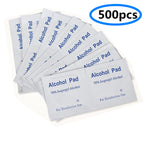 500Pcs 75% Alcohol Pad Antiseptic Swab Wipes Disposable Nail Cleanser Skin Prep