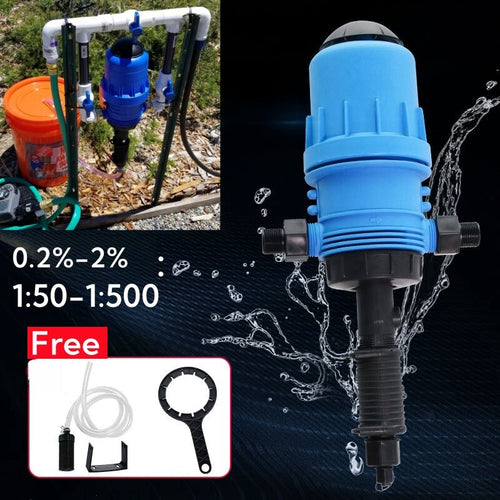 0.2%~2% Irrigation Fertilizer Injector Water Powered Automatic Dosing Pump