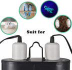 Reptile Lamp Double Dome UVB Light Head For Turtle Lizard with Separate Switches