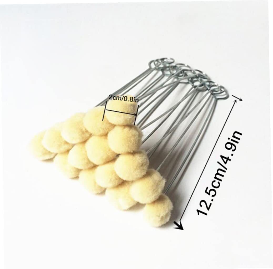 100Pcs DIY Leathercraft Wool Leather Dye Dauber Finish Applicator Tool Kit