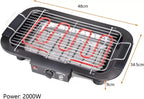 Electric Indoor Grill Adjustable Temp Removable Dishwasher Safe Grilling Plate