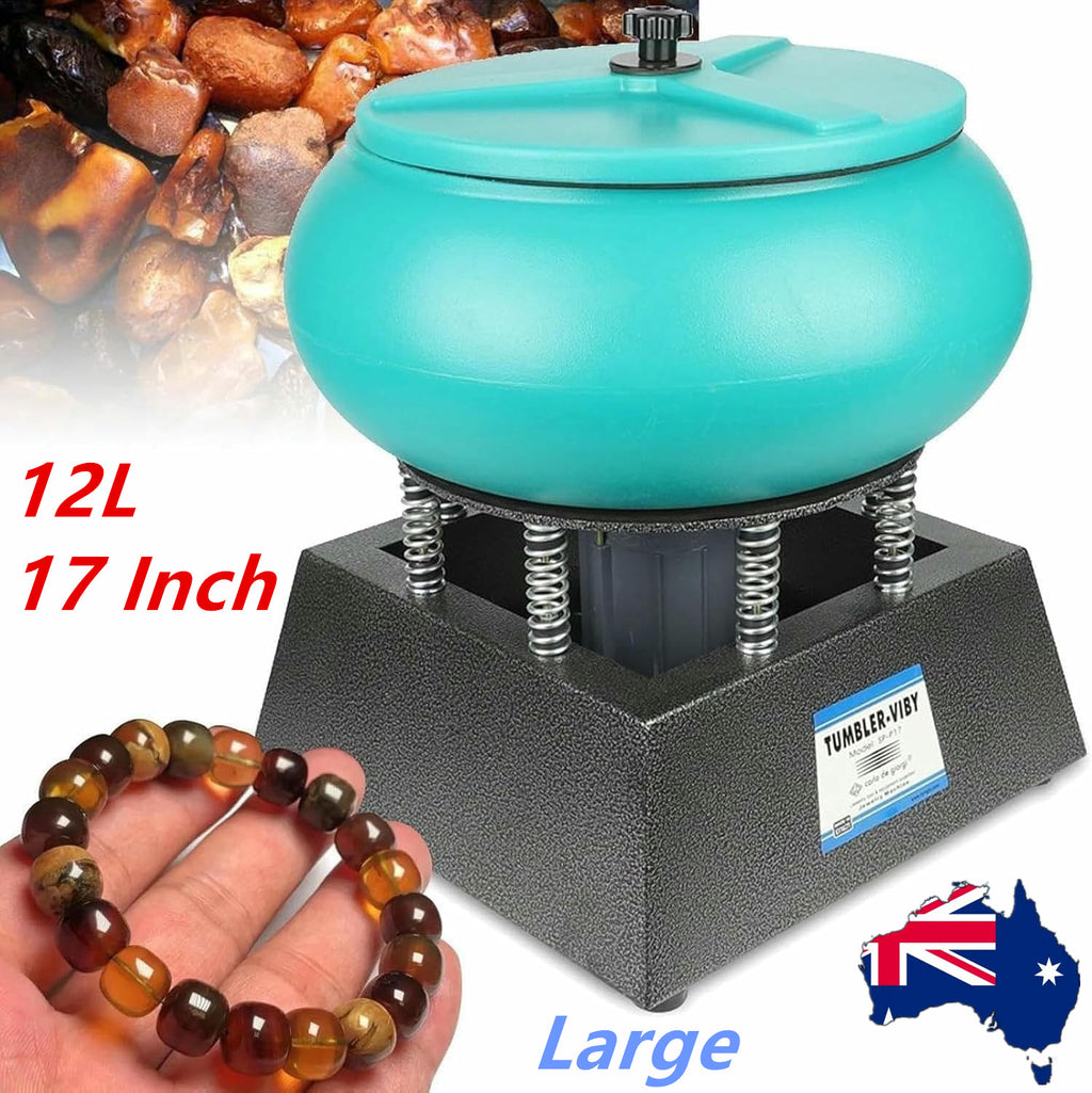 12L Vibration Polishing Machine Vibrating Tumbler Jewelry Vibratory Polisher AU