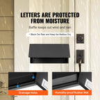 Secure Through-Door Key Drop Box with Combination Lock in Black