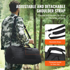 45L Tactical Duffle Bag with Molle, Shoe Storage, Waterproof & Durable Design