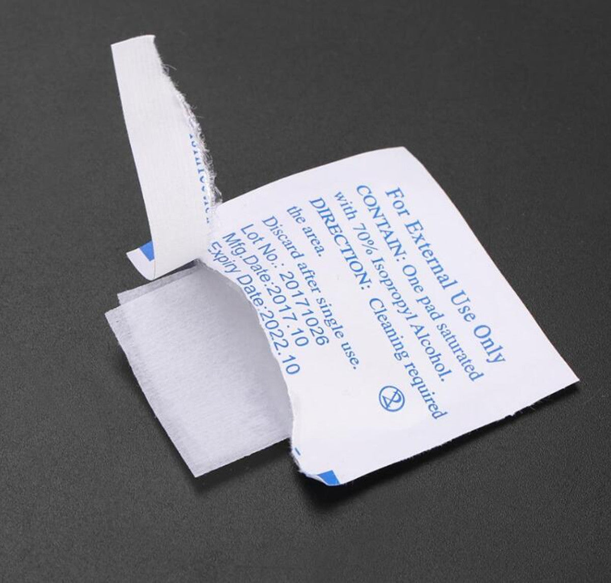 500Pcs 75% Alcohol Pad Antiseptic Swab Wipes Disposable Nail Cleanser Skin Prep
