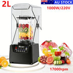 2L Commercial Blender Mixer W/ Cover Quiet Juicer Smoothie Mixer Food Processor