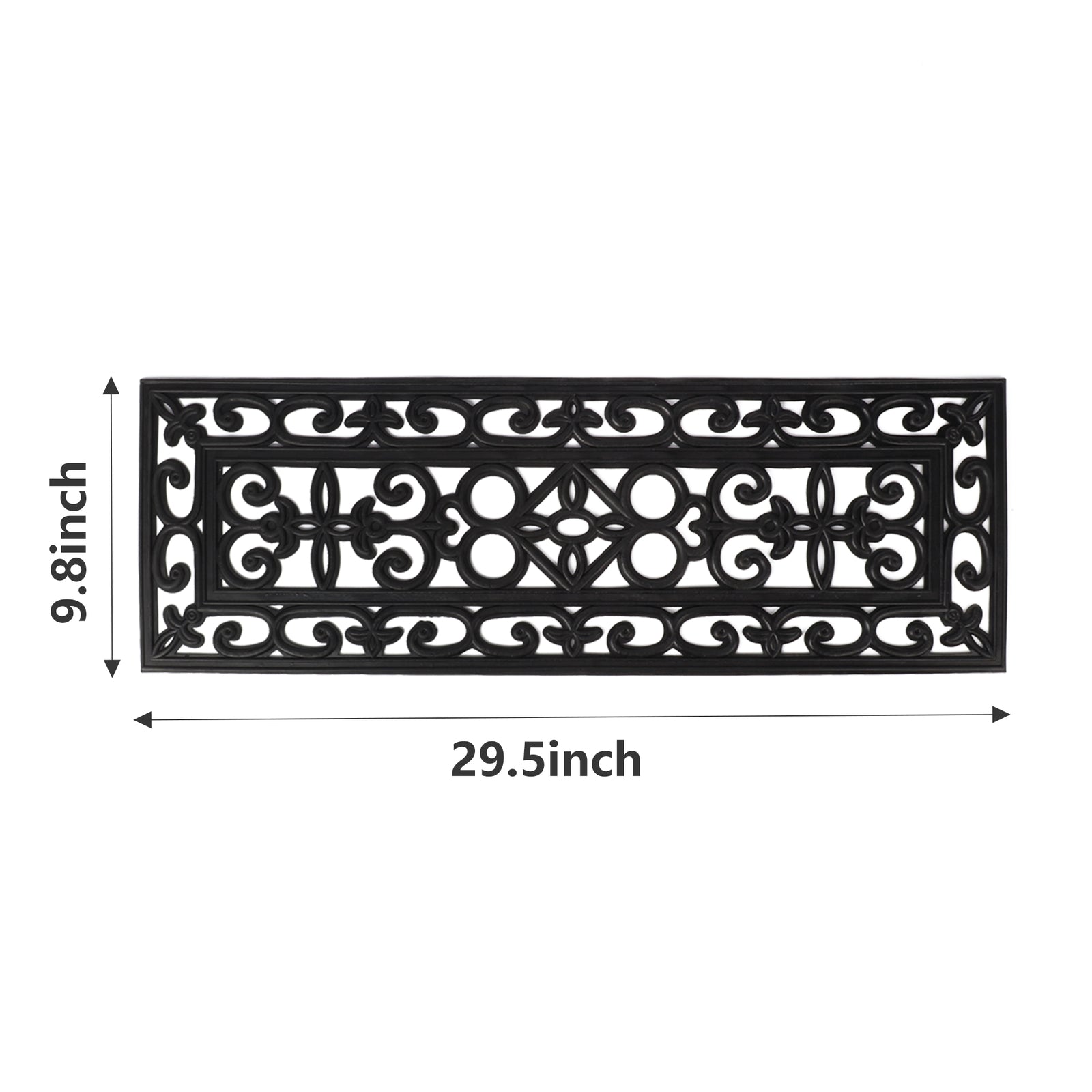 5x Rubber Stair Treads Non Slip Safety Outdoor Porch Floor Step Mats Staircase