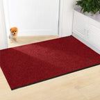 3x10' Floor Carpet Non Slip Rubber Door Mat Entrance Hallway Runner Rug Red Mat