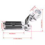 1-1/4" Motorcycle Highway Foot Pegs Pedal For Harley Touring Street Road Glide