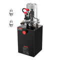 12 L Hydraulic Power Unit, Double Acting Dump Trailer Pump, 22 MPa Max Relief Pressure & 3.4 L/min Flow Rate, DC 12V Hydraulic Pump with Metal Reservoir for Dump Trailer Car Lifting