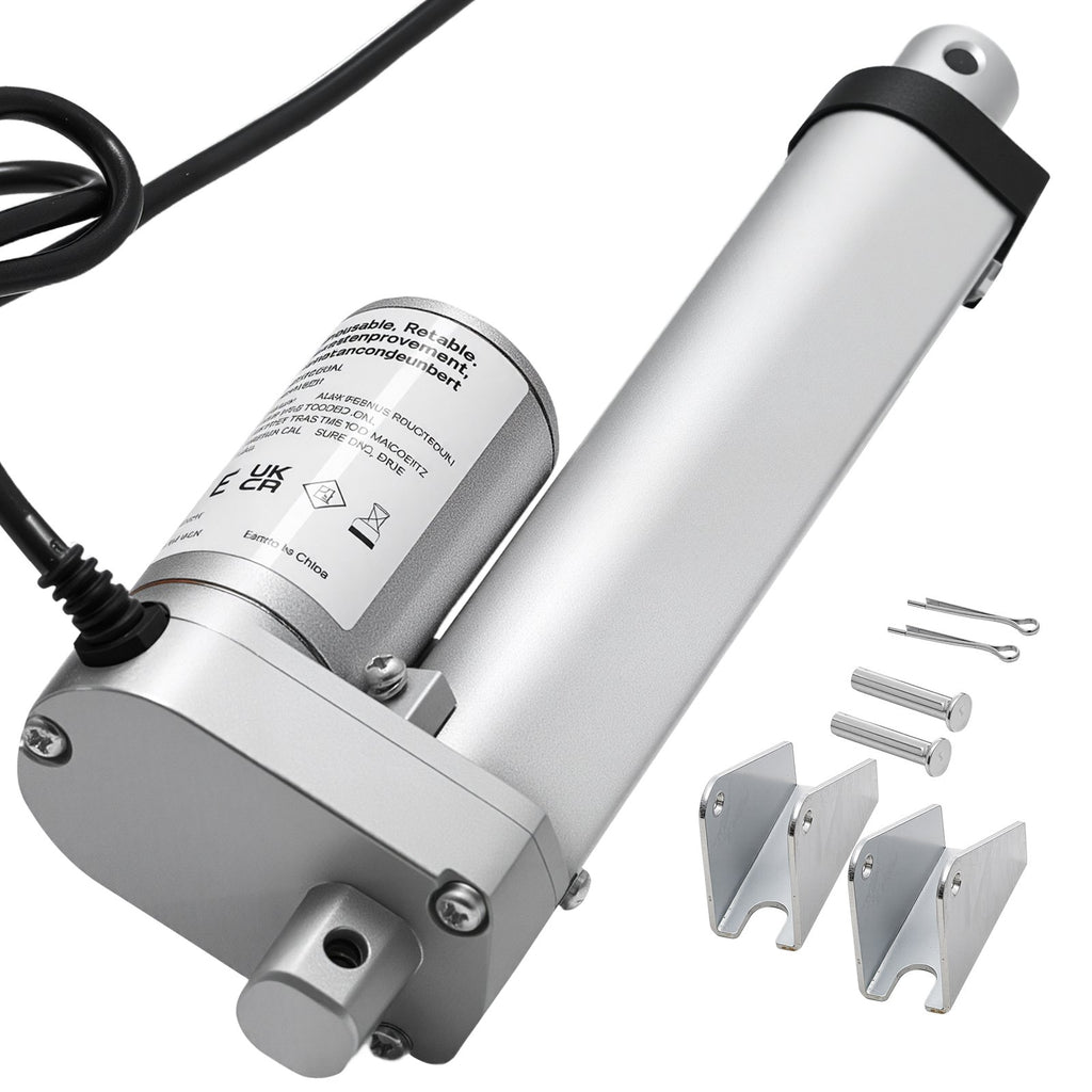 12V Linear Actuator, 101.6mm Stroke 15mm/s High-Speed 1000N Linear Motion Actuator - with IP54 Protection & Mounting Bracket for Lift Desk, Recliner Chairs, Window Door Opener