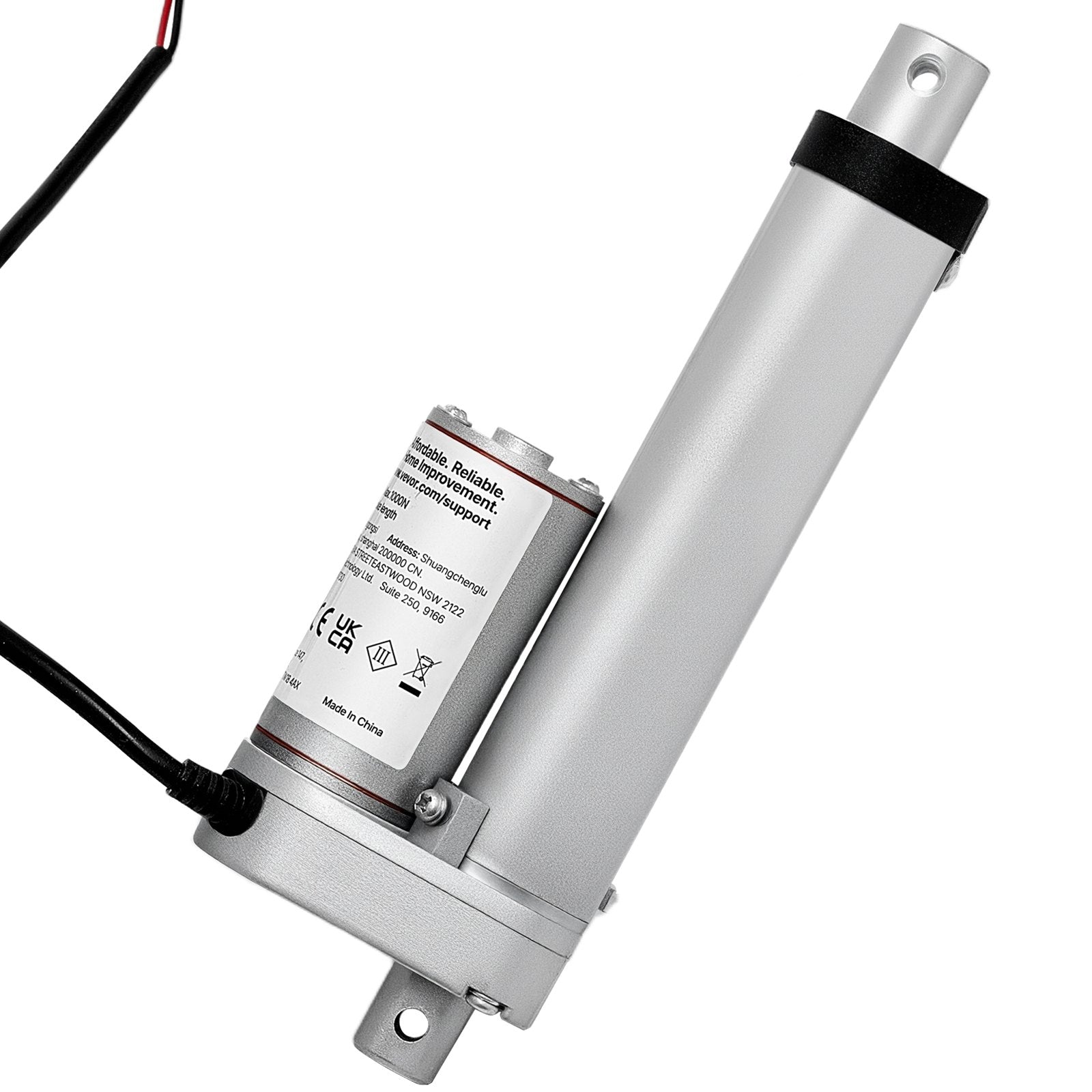12V Linear Actuator, 101.6mm Stroke 15mm/s High-Speed 1000N Linear Motion Actuator - with IP54 Protection & Mounting Bracket for Lift Desk, Recliner Chairs, Window Door Opener