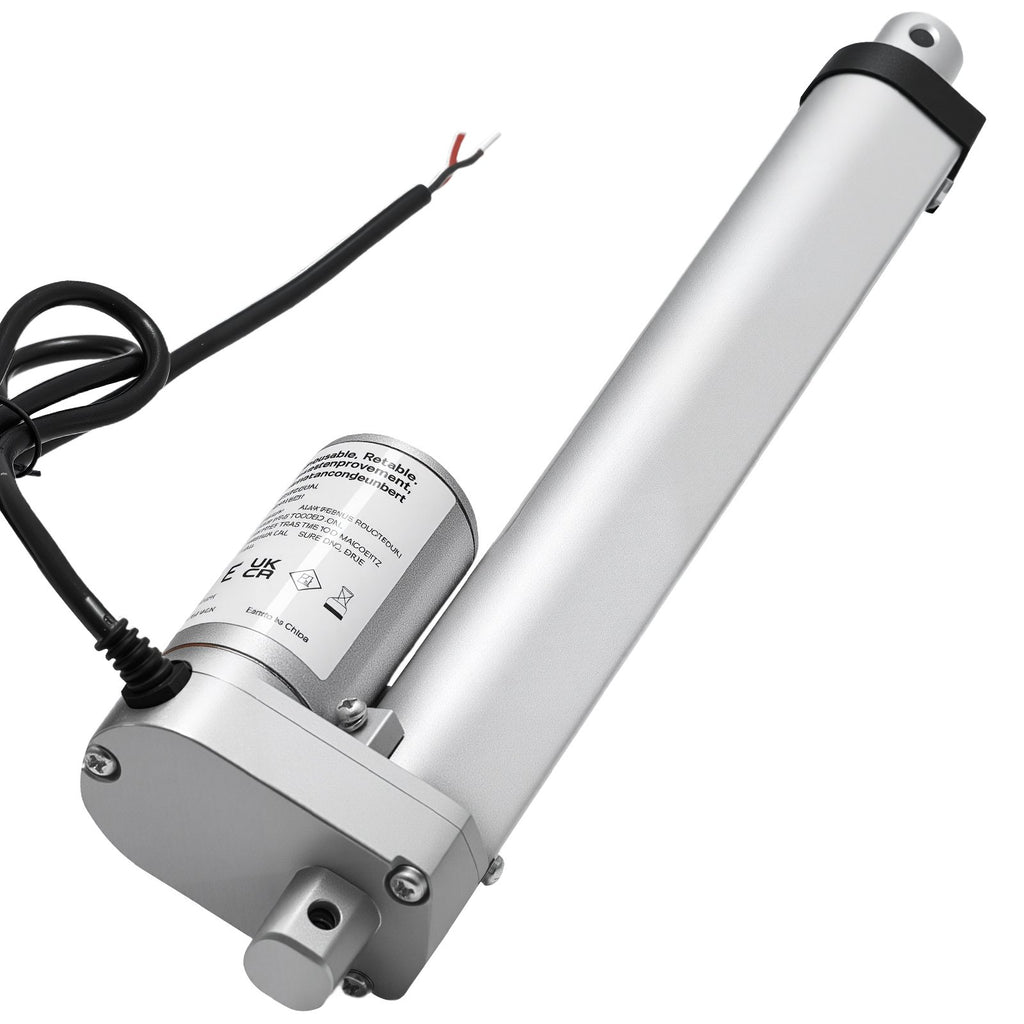 12V Linear Actuator, 203.2mm Stroke 15mm/s High-Speed 1000N Linear Motion Actuator - with IP54 Protection & Mounting Bracket for Lift Desk, Recliner Chairs, Window Door Opener