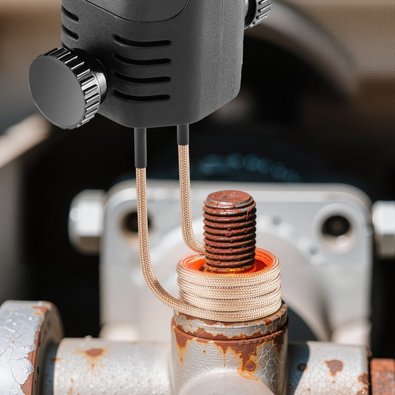 10Pcs Magnetic Induction Heater Coil, Inductor Heat Accessories, Mini Heater Coil Kit with Flexibility and Long Lifespan, for Removing Rusty Bolts and Nuts, 8 Coils + 1 U-Shaped + 1 Free Forming