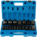 Impact Socket Set 1/2 Inches 19 Piece Impact Sockets, Standard Socket Assortment,