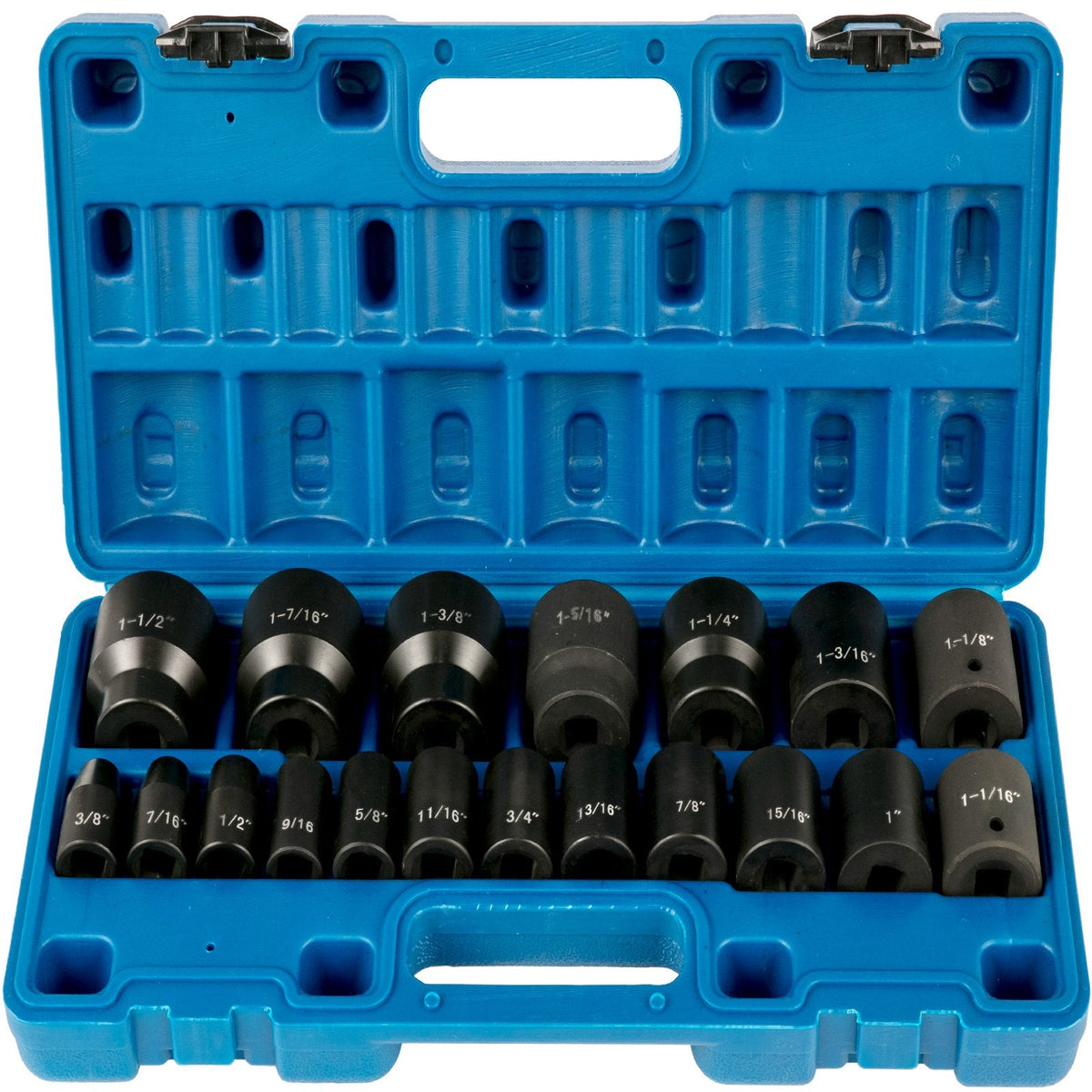 Impact Socket Set 1/2 Inches 19 Piece Impact Sockets, Standard Socket Assortment,