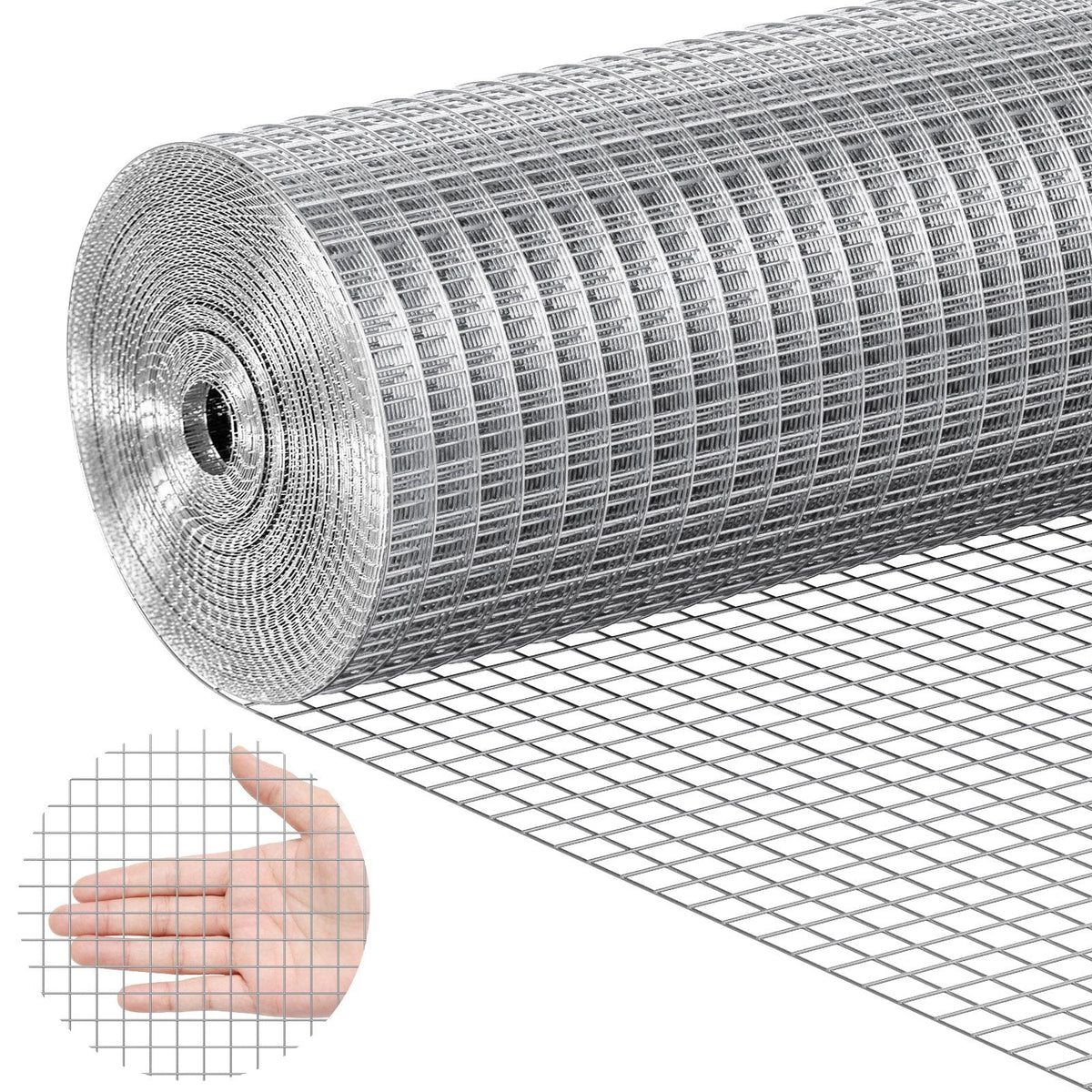 Hardware Cloth, 12.7mm 610mm×7.62m 19 Gauge, Hot Dipped Galvanized Wire Mesh