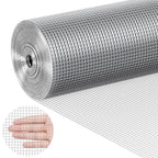 Hardware Cloth, 6.35mm 915mm×15.24mm 23 Gauge, Hot Dipped Galvanized Wire