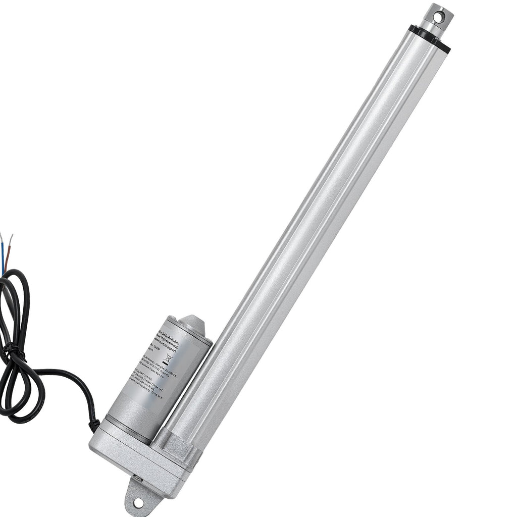 12V Linear Actuator, 304.8mm Stroke IP65 Waterproof Linear Actuator, 3000N 5mm/s Motion Actuators with Mounting Bracket for Solar Trackers, Industrial Machinery, Door Opener