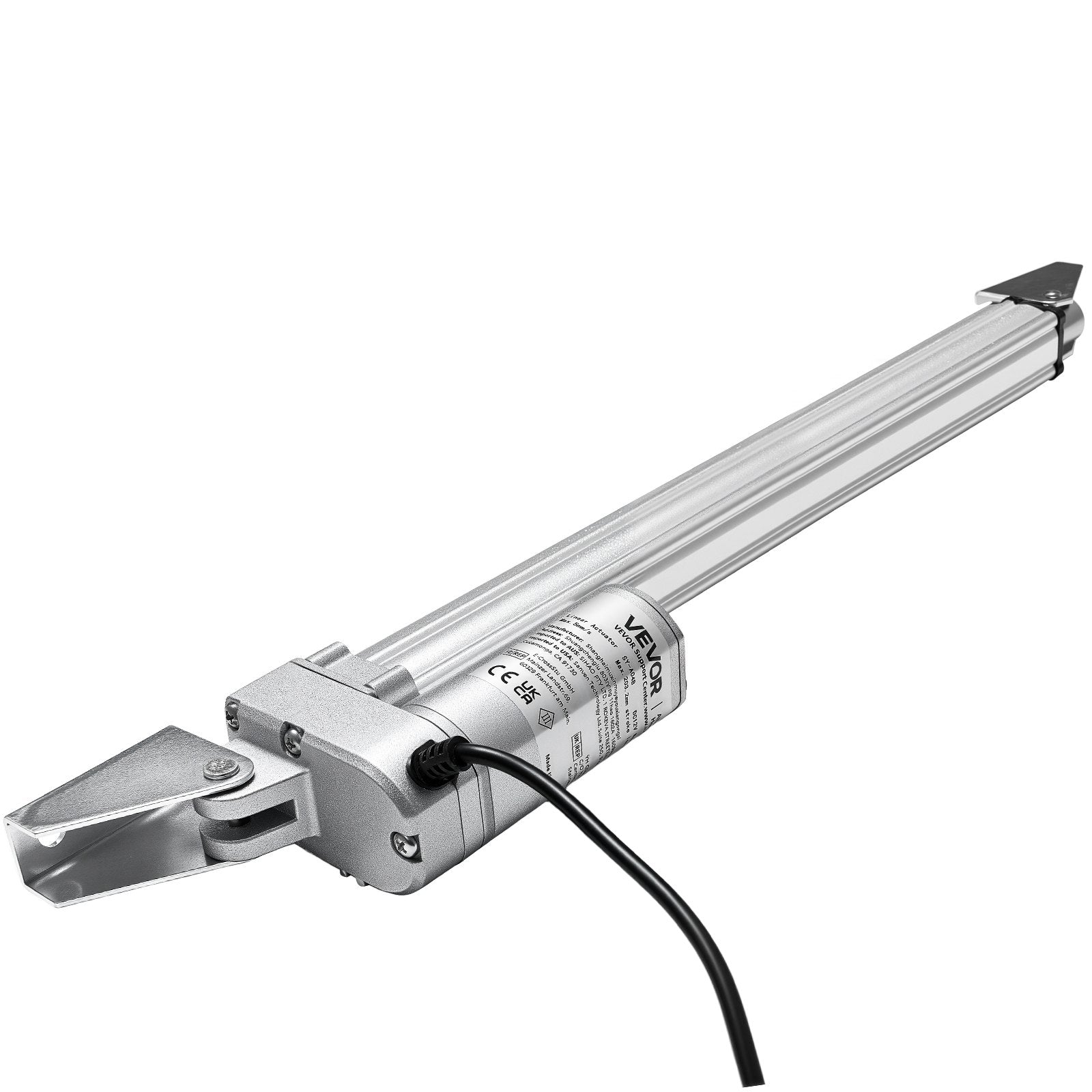 12V Linear Actuator, 304.8mm Stroke IP65 Waterproof Linear Actuator, 3000N 5mm/s Motion Actuators with Mounting Bracket for Solar Trackers, Industrial Machinery, Door Opener