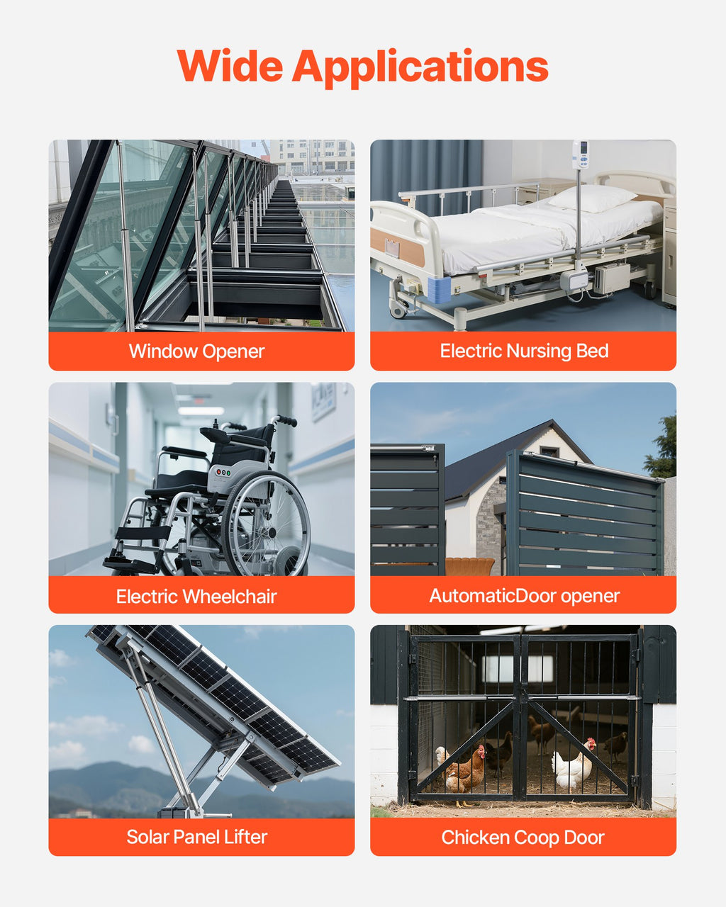 12V Linear Actuator, 1016mm Stroke IP65 Waterproof Linear Actuator, 3000N 5mm/s Motion Actuators with Mounting Bracket for Solar Trackers, Industrial Machinery, Door Opener