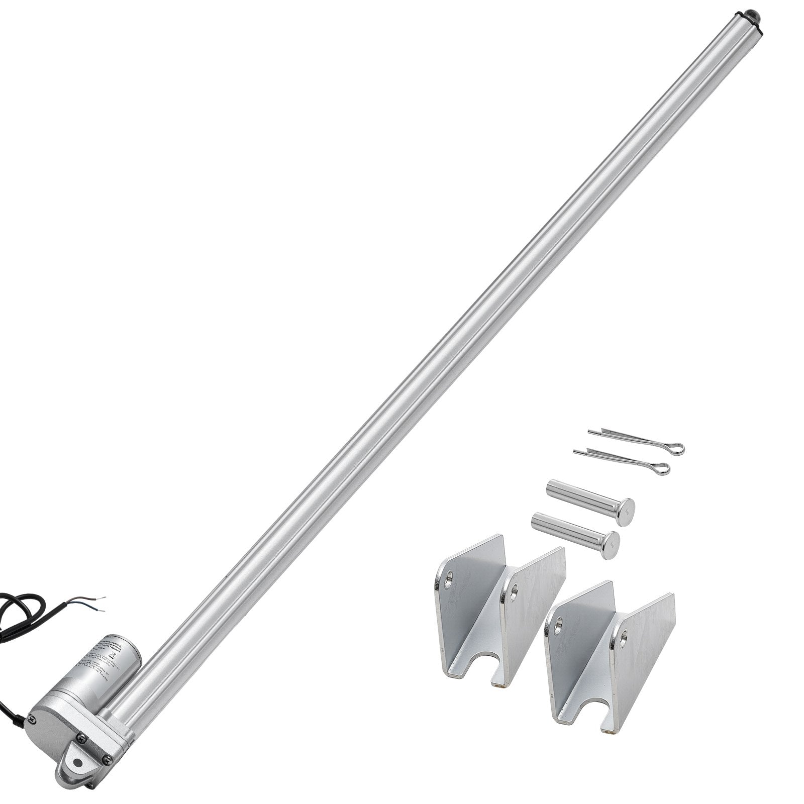 12V Linear Actuator, 1016mm Stroke IP65 Waterproof Linear Actuator, 3000N 5mm/s Motion Actuators with Mounting Bracket for Solar Trackers, Industrial Machinery, Door Opener