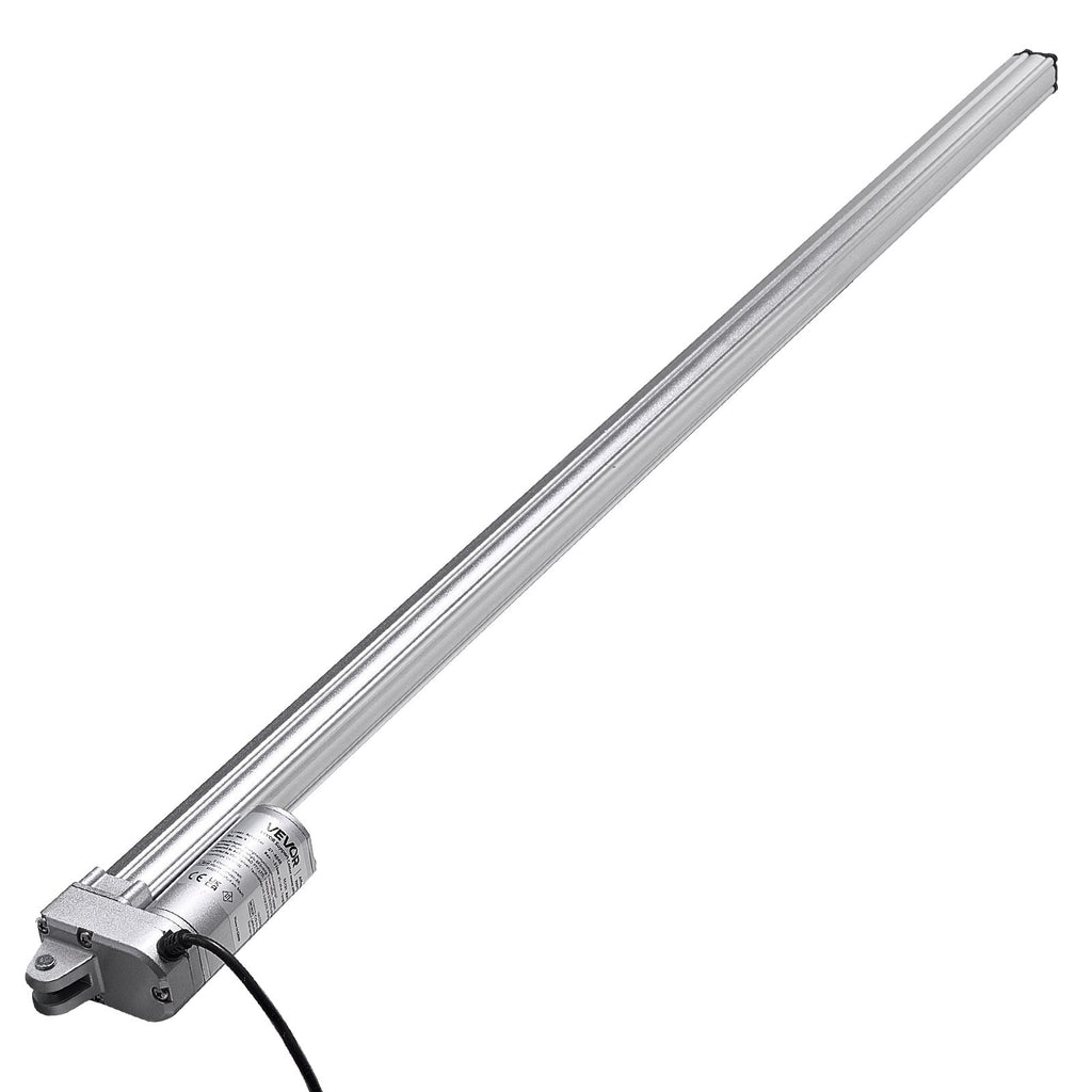 12V Linear Actuator, 1016mm Stroke IP65 Waterproof Linear Actuator, 3000N 5mm/s Motion Actuators with Mounting Bracket for Solar Trackers, Industrial Machinery, Door Opener
