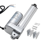 12V Linear Actuator, 101.6mm Stroke IP65 Waterproof Linear Actuator, 3000N 5mm/s Motion Actuators with Mounting Brackets for Solar Trackers, Industrial Machinery, Door Opener
