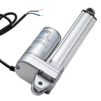12V Linear Actuator, 101.6mm Stroke IP65 Waterproof Linear Actuator, 3000N 5mm/s Motion Actuators with Mounting Brackets for Solar Trackers, Industrial Machinery, Door Opener