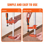Bar Clamps for Woodworking, 2-Pack 36" Clamp/Spreader, Quick-Change F Clamp