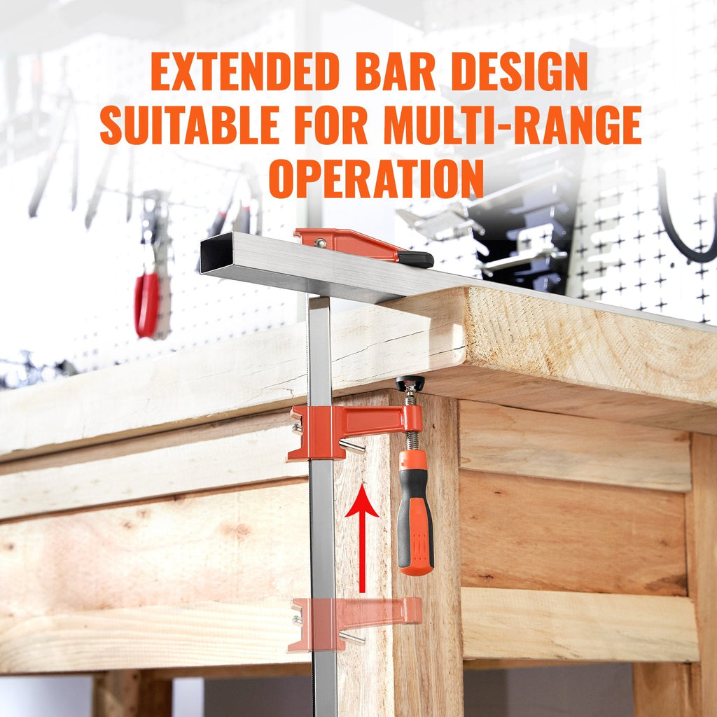 Bar Clamps for Woodworking, 2-Pack 36" Clamp/Spreader, Quick-Change F Clamp