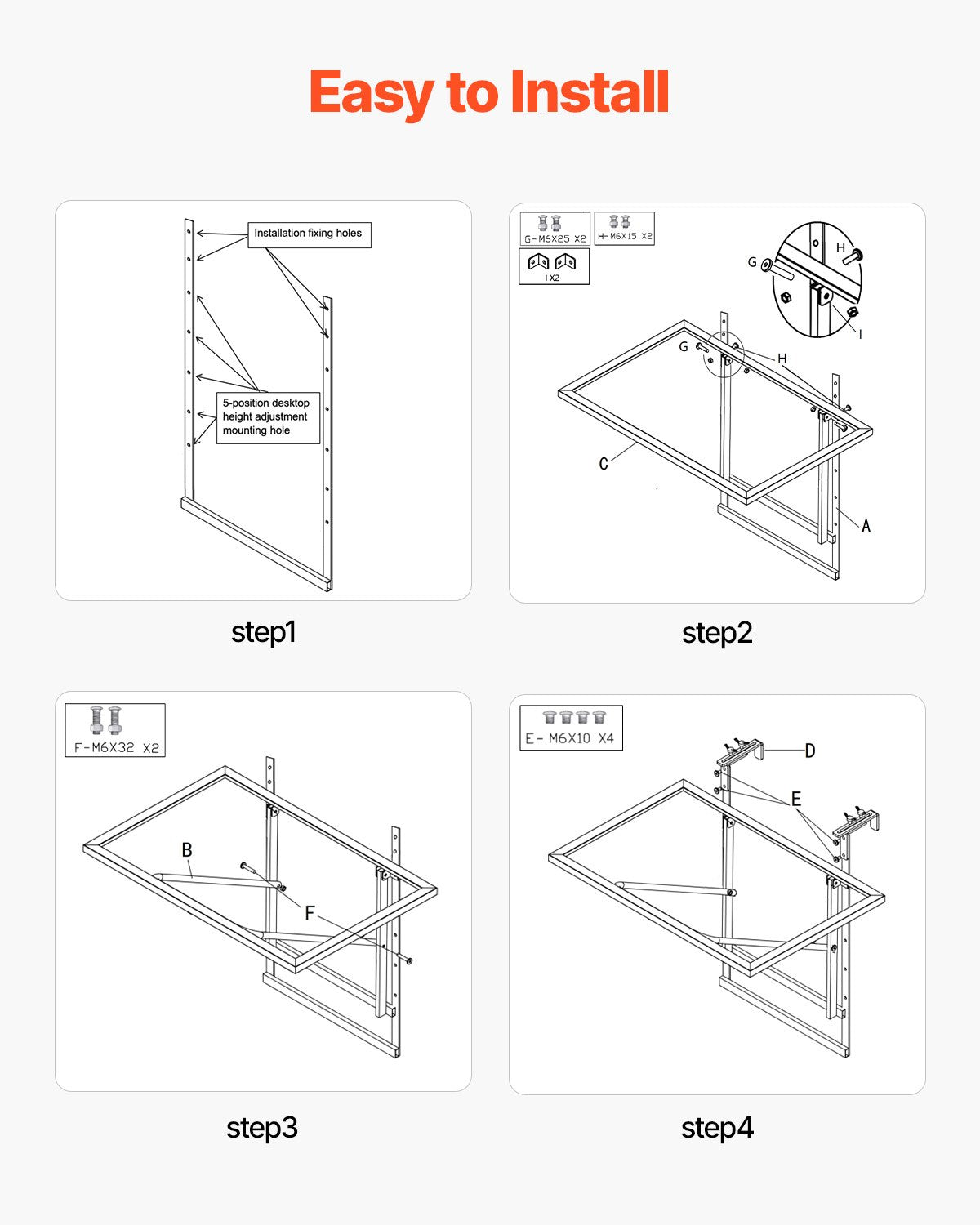 Balcony Hanging Table 19 x 24 in Metal Patio Railing Table Adjustable