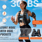 30lb Weighted Vest for Men Women Workout Equipment for Strength Training