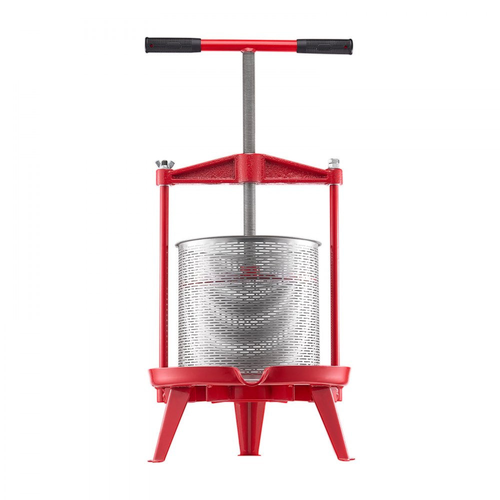 Fruit Wine Press Manual Press for Wine Making 3.69 Gal/14L Stainless Steel