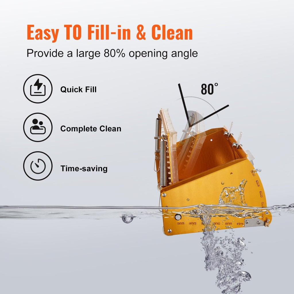 Drywall Flat Box, 10-Inch Wide Quick Clean, Aluminum Finishing Mud Box for