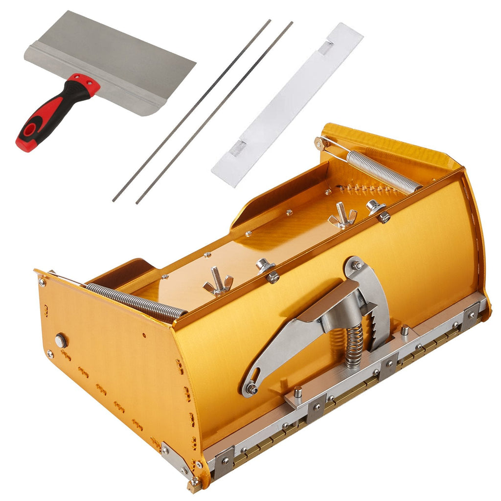 Drywall Flat Box, 10-Inch Wide Quick Clean, Aluminum Finishing Mud Box for