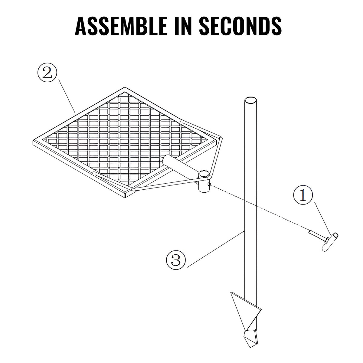 Swivel Campfire Grill, Fire Pit Grill Grate over Fire Pits, Heavy Duty Steel