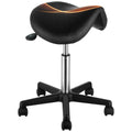 Saddle Stool Rolling Chair, Ergonomic Saddle Chair with Wheels, Height Adjustable