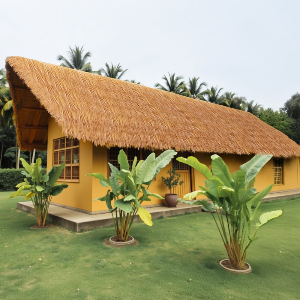 0.4 x 10 m Artificial Thatch Roofing Mexican Tiki Hut Grass Skirt Roof