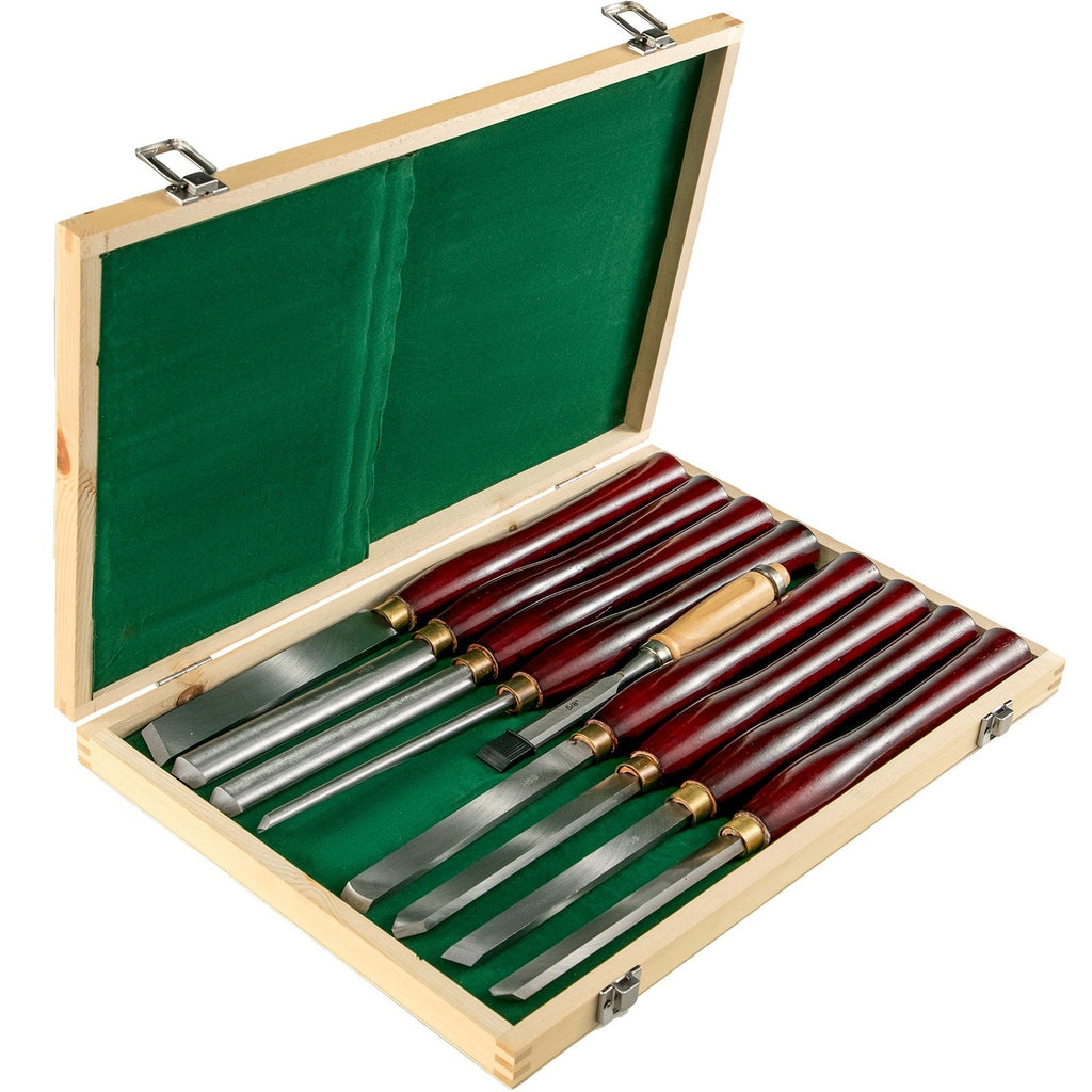 Woodworking Lathe Chisel Set 8 Piece Set Lathe Chisel HSS Steel Blades Wood