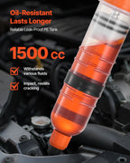 1.5 L Fluid Extractor, Manual Automotive Fluid Pump Extractor, Oil Syringe with Long Hose and Extension Tubes Easy Oil Change, Suction Pump for Lawn Mowers Cars Ships Golf Carts Motorcycles