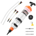1.5 L Fluid Extractor, Manual Automotive Fluid Pump Extractor, Oil Syringe with Long Hose and Extension Tubes Easy Oil Change, Suction Pump for Lawn Mowers Cars Ships Golf Carts Motorcycles