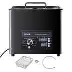10L Ultrasonic Cleaner, Professional Ultrasonic Cleaner Machine with Knob Control, Stainless Steel Cleaning Machine with Basket and Cleaning Ball, for Watches, Razors, Jewelry, Coins and More