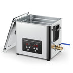 10L Ultrasonic Cleaner, Professional Ultrasonic Cleaner Machine with Cleaning Basket & Digital Display, 180W Stainless Steel 40kHz Cleaning Machine for Watches, Razors, Jewelry, Coins, and More