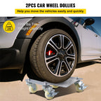 2 Pcs Tire Wheel Dollies 12"X16" Platform Size Wheel Car Dolly 3" Caster Wheel