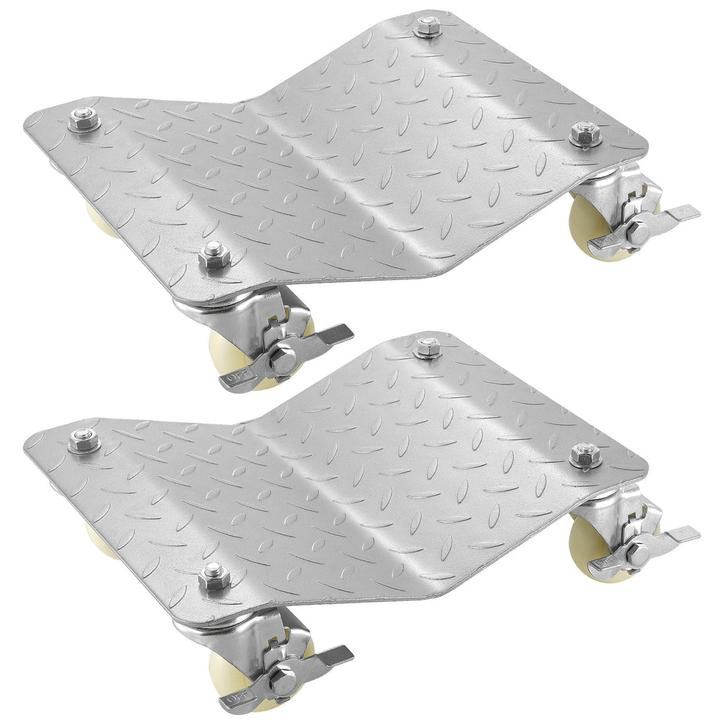 2 Pcs Tire Wheel Dollies 12"X16" Platform Size Wheel Car Dolly 3" Caster Wheel
