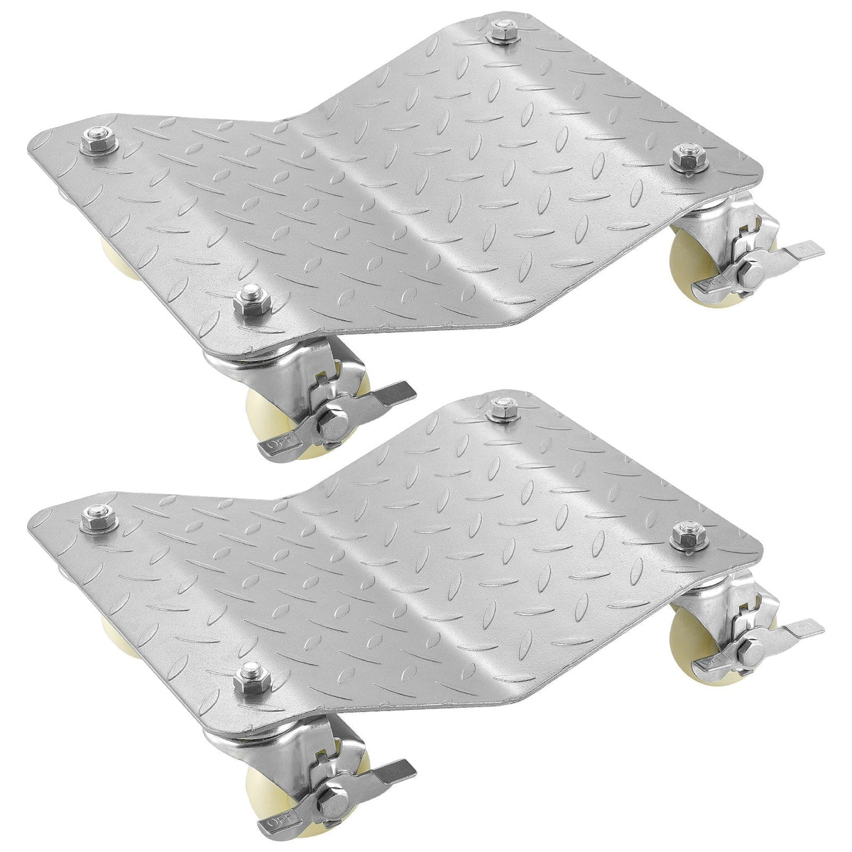 2 Pcs Tire Wheel Dollies 12"X16" Platform Size Wheel Car Dolly 3" Caster Wheel