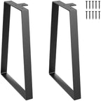 406MM Trapezoid Solid Steel Furniture Legs Set of 2 for DIY Coffee Tables